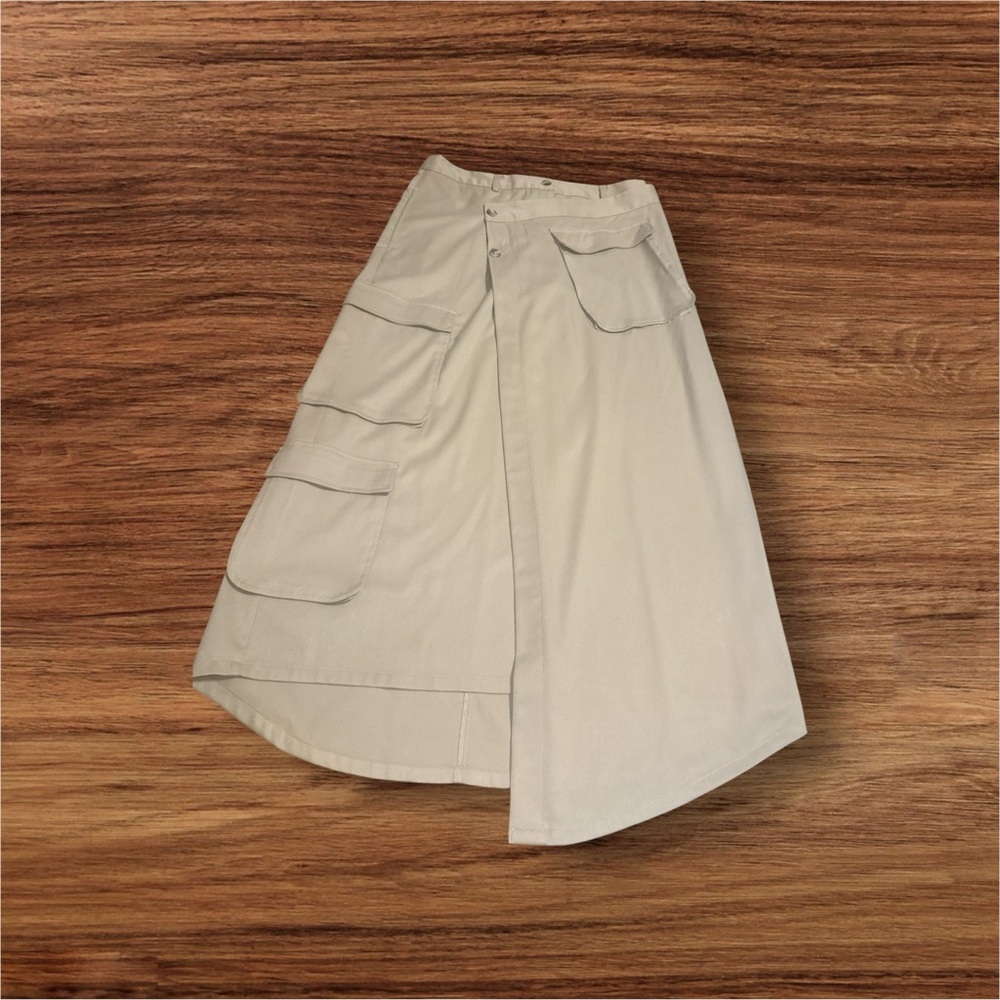 The Drop Karenbritchick Travertine Long Asym Cargo skirt - Picture 5 of 9